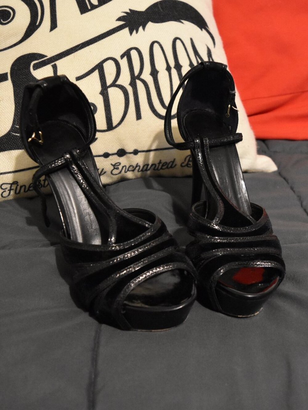 Authentic Burberry Prorsum High End Designer Heeled Shoes Patent Leather Size 7